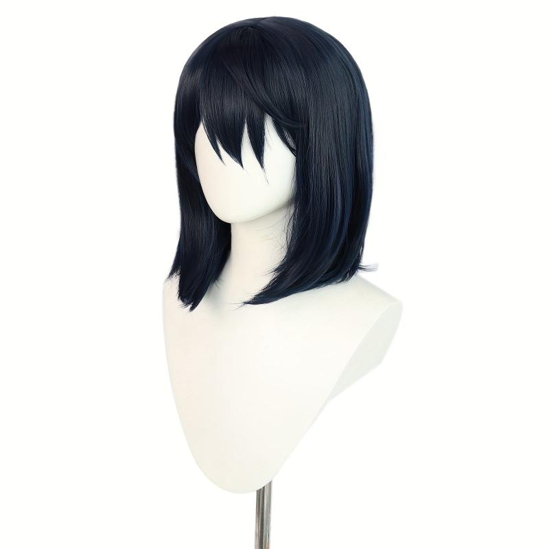 Medium Long Straight Synthetic Wig With Bangs for Halloween Cosplay Party