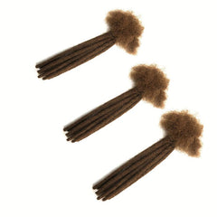 Dreadlock Braids Hair Pieces Human Hair Crochet Extensions 10 Strands Pack