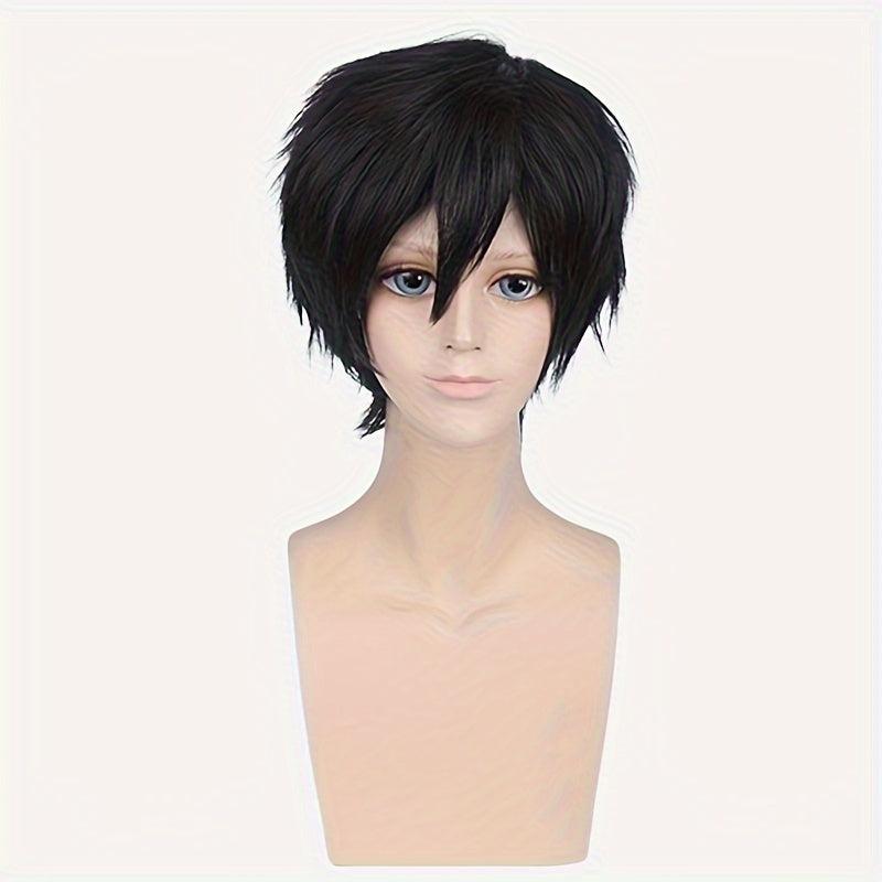 Short Straight Wig Synthetic Wig With Bangs Anime Cosplay Wig