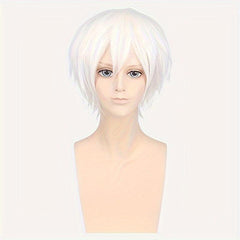 Short Straight Wig Synthetic Wig With Bangs Anime Cosplay Wig
