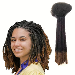 Ombre Dreadlock Braids Human Hair Extensions 14inch 10 Strands Pack