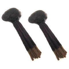 Ombre Dreadlock Braids Human Hair Extensions 14inch 10 Strands Pack