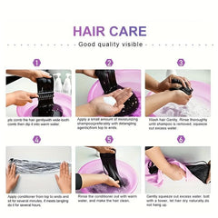 Brazilian Short Human Hair Extensions 28PCS Bundle Pack with Closure