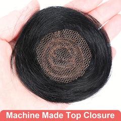 Brazilian Short Human Hair Extensions 28PCS Bundle Pack with Closure