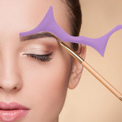 Reusable Silicone Eyebrow Stencil for Perfect Makeup