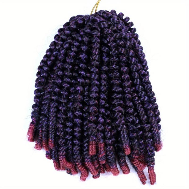 Ombre Spring Twist Crochet Hair Extensions 20 32 Cm Synthetic Fiber Hair