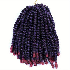 Ombre Spring Twist Crochet Hair Extensions 20 32 Cm Synthetic Fiber Hair