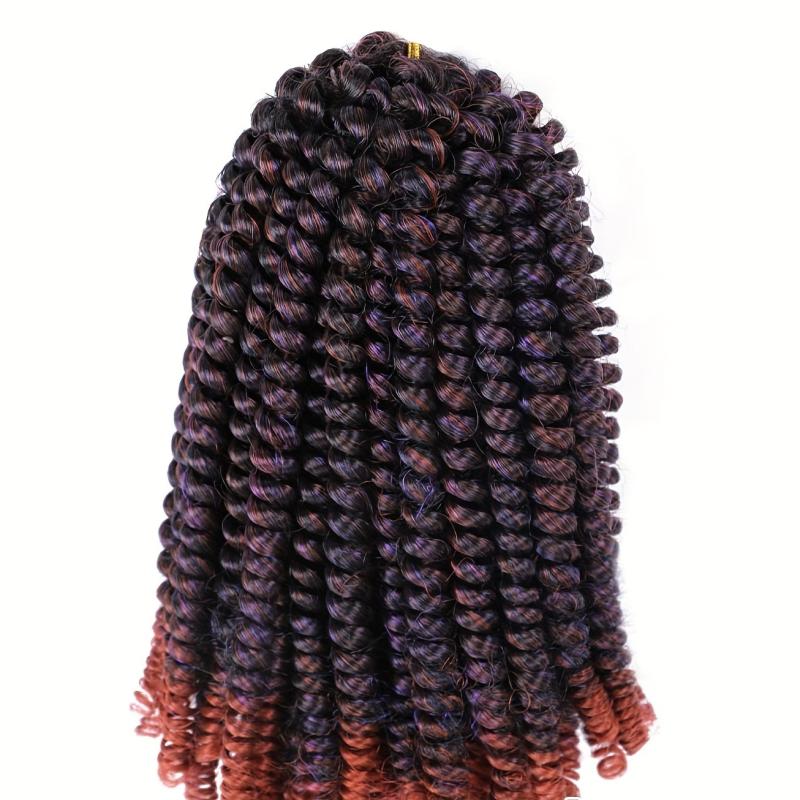Ombre Spring Twist Crochet Hair Extensions 20 32 Cm Synthetic Fiber Hair