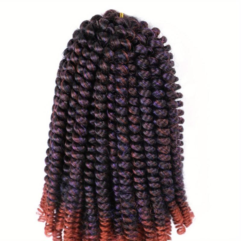 Ombre Spring Twist Crochet Hair Extensions 20 32 Cm Synthetic Fiber Hair