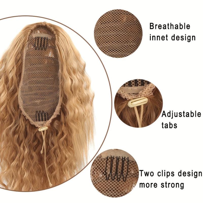 Curly Ponytail Extensions Clip In Synthetic Afro Pony Tail Women Hairpiece