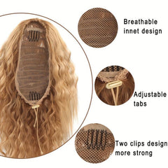 Curly Ponytail Extensions Clip In Synthetic Afro Pony Tail Women Hairpiece