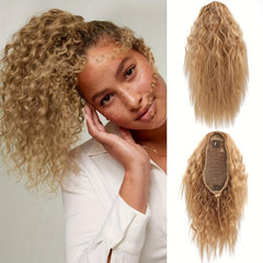 Curly Ponytail Extensions Clip In Synthetic Afro Pony Tail Women Hairpiece