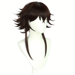 Layered Short Straight Synthetic Wig With Bangs & Wig Cap