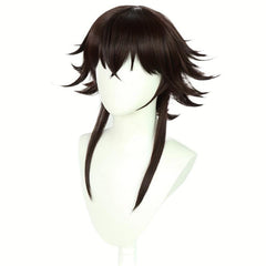 Layered Short Straight Synthetic Wig With Bangs & Wig Cap