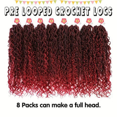 6pack 45 Goddess Locs Crochet Hair Extensions for Women