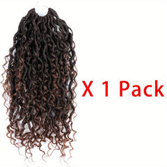 6pack 45 Goddess Locs Crochet Hair Extensions for Women