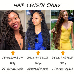 Soft Locs Crochet Hair Extensions Natural Curly Faux Locs Crochet Braids