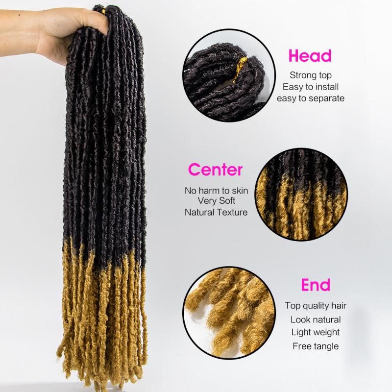 4pcs Ombre Crochet Braids Hair Extensions 50 8 Cm Synthetic Braiding Hair