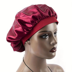 OURI Satin Bonnet For Sleeping - Satin Night Cap with Elastic Band