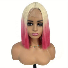 35 56 Cm Ombre Straight Hair Wigs Short Bob Lace Front Wigs