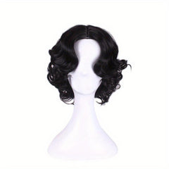 Princess Short Curly Bob Synthetic Wig for Halloween Cosplay