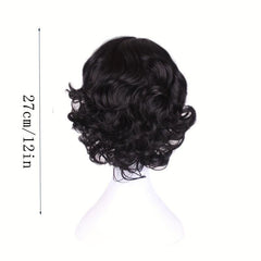 Princess Short Curly Bob Synthetic Wig for Halloween Cosplay