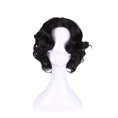 Princess Short Curly Bob Synthetic Wig for Halloween Cosplay