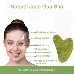 Xiuyan Jade Gua Sha Facial Tool For Self Care Massage
