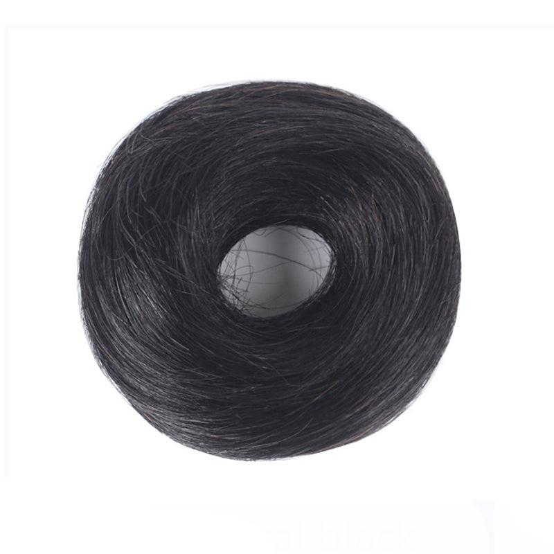 Short Straight Hair Puffy Hair Rubber Band Type Straight Hair Loop
