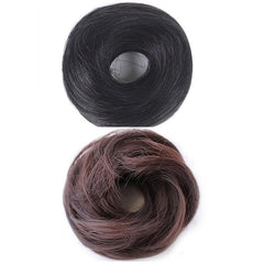 Short Straight Hair Puffy Hair Rubber Band Type Straight Hair Loop