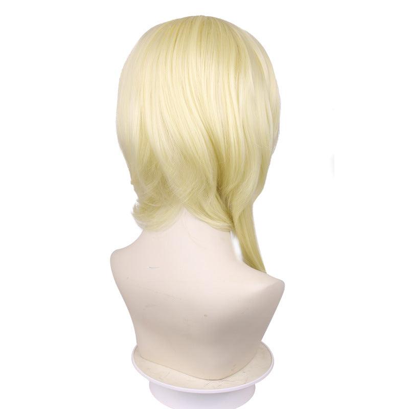 Golden Curly Layered Cosplay Wig for Party Halloween