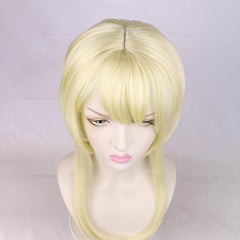 Golden Curly Layered Cosplay Wig for Party Halloween