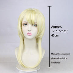 Golden Curly Layered Cosplay Wig for Party Halloween