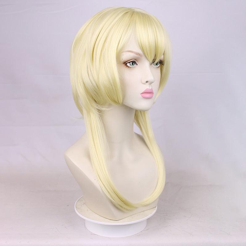 Golden Curly Layered Cosplay Wig for Party Halloween
