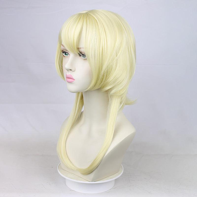 Golden Curly Layered Cosplay Wig for Party Halloween