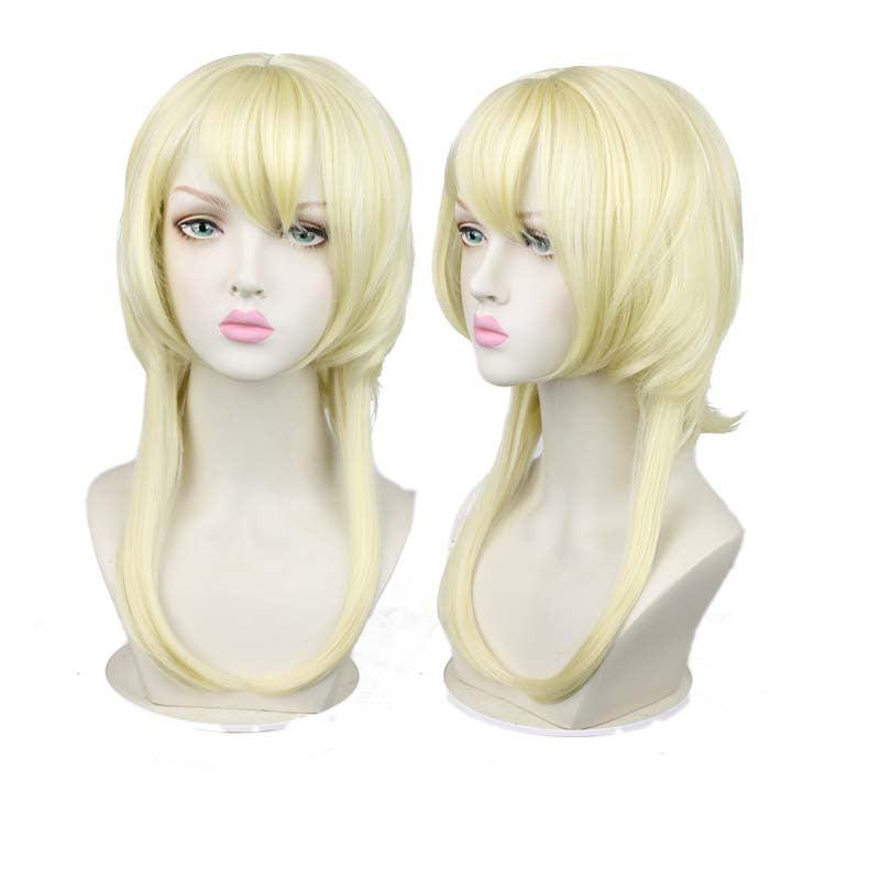 Golden Curly Layered Cosplay Wig for Party Halloween