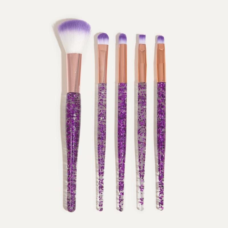 5pcs Makeup Brush Set for Eyes Lips Brows - Perfect Gift for Women