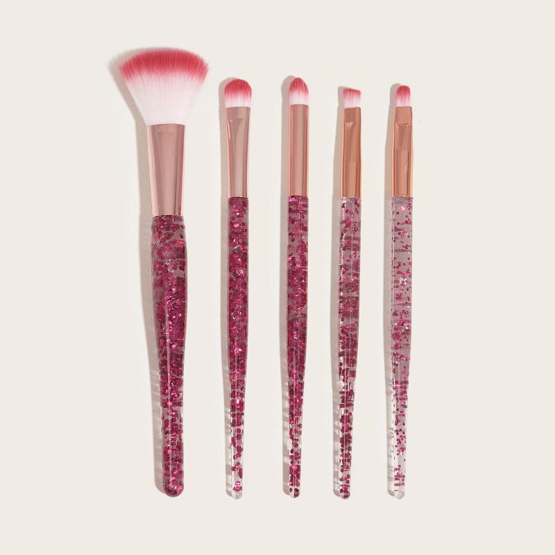 5pcs Makeup Brush Set for Eyes Lips Brows - Perfect Gift for Women