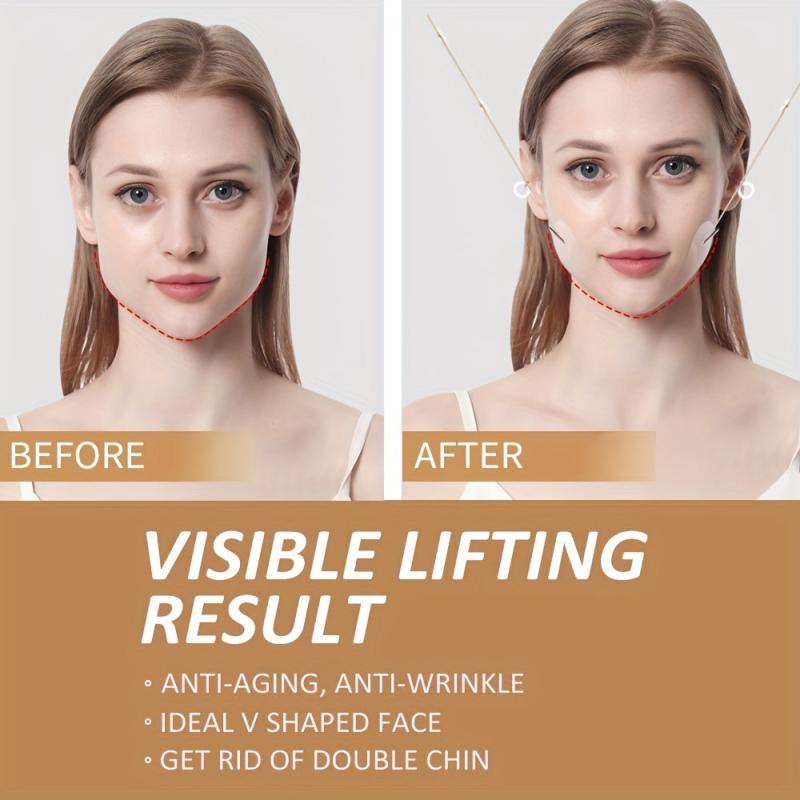 Face Lifting Stickers 8 Ropes 20 Patches Facial Firming And Stretching
