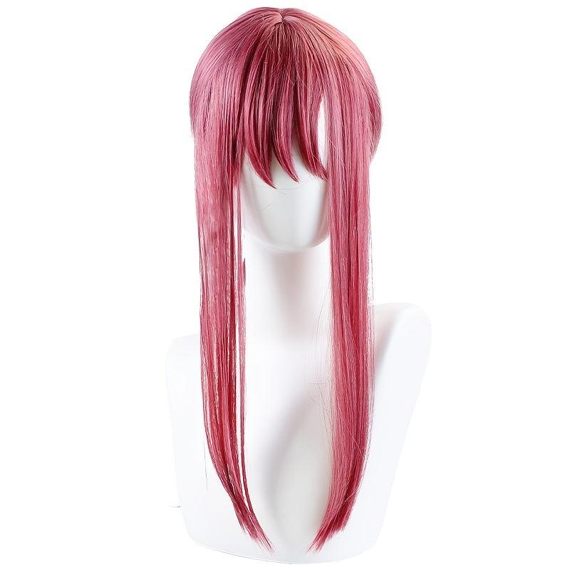 Pink Synthetic Twist Braid Hair Wig with Bangs for Women Cosplay 60-96cm