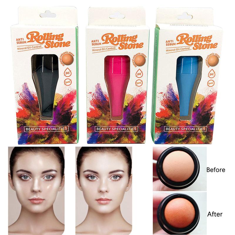 Portable Volcanic Stone Roller for Oily Skin Care