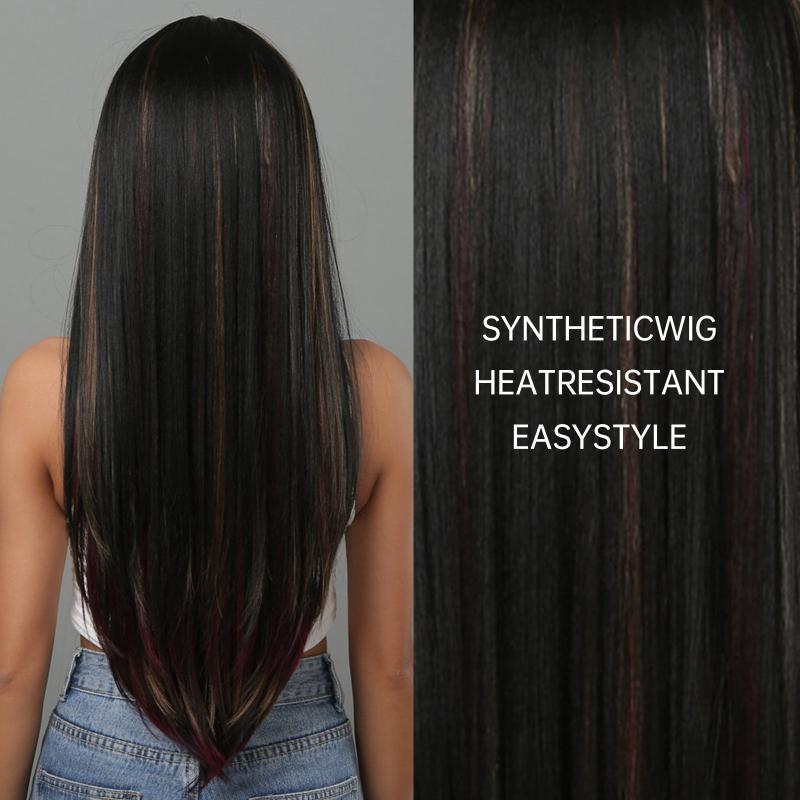 Allbell Long Straight Wig for Women Daily Wear & Parties