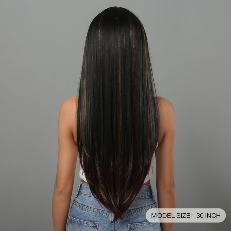 Allbell Long Straight Wig for Women Daily Wear & Parties