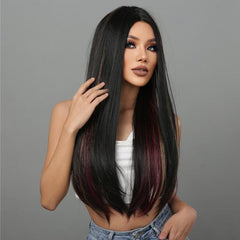 Allbell Long Straight Wig for Women Daily Wear & Parties