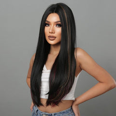 Allbell Long Straight Wig for Women Daily Wear & Parties