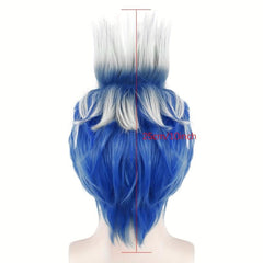 Short Straight Cosplay Wig Men Synthetic Hair Halloween Anime Party