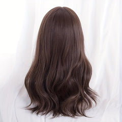 Long Wavy Hair Wig with Bangs for Party Cosplay Halloween