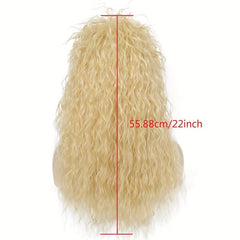 Disco Brown Wavy Cosplay Wig & Yellow Wig