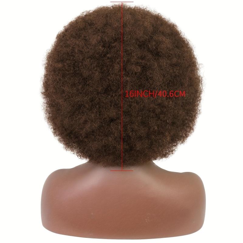 Afro Kinky Curly Wig with Bangs for Daily Wear, Parties, Cosplay