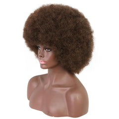 Afro Kinky Curly Wig with Bangs for Daily Wear, Parties, Cosplay
